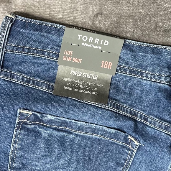 Torrid Luxe Slim Boot Super Stretch Mid-Rise Jean NWT [M19] - Picture 8 of 11